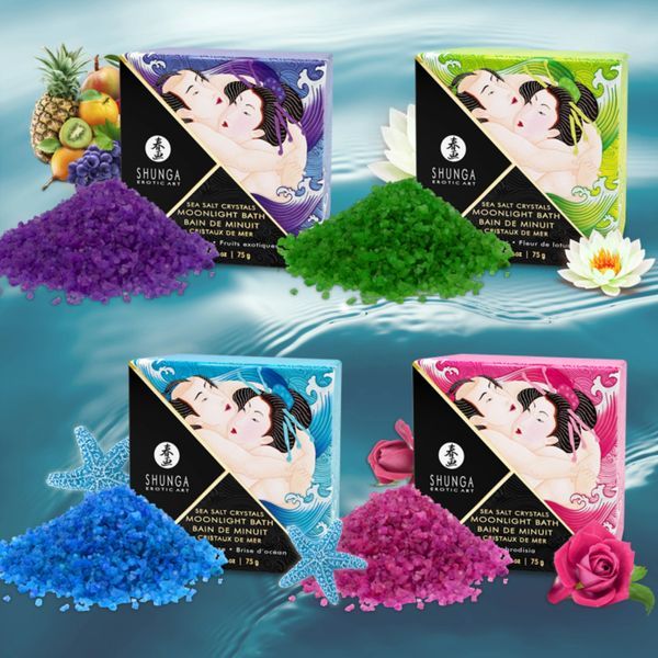 Shunga - Crystal Bath Salt Lotus - 75g Photos -3