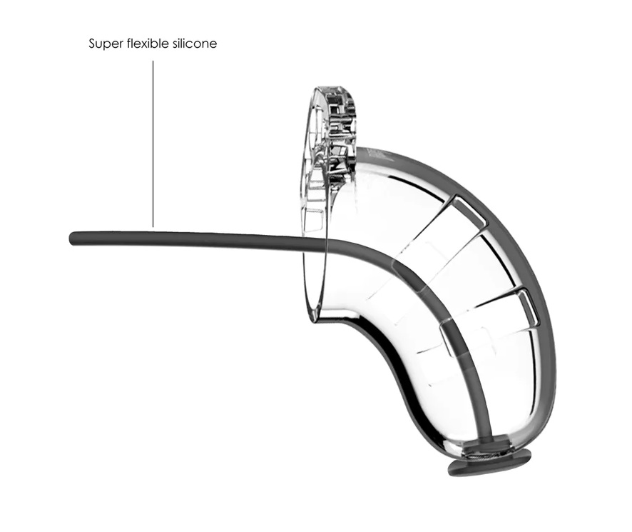 ManCage - 男用貞操鎖連尿道塞 #15 - 透明 照片-3