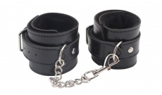 Chisa - Obey Me Leather Ankle Buckle - Black