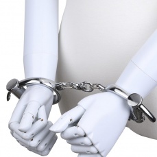 MT - Antique Darby Handcuffs - Silver