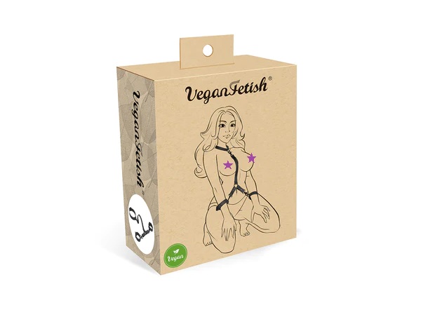 Vegan Fetish -手腕連頸圈綑綁套裝  - 黑色 照片-8
