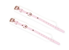 Liebe Seele - Little Fairy Goatskin Cuffs - Pink