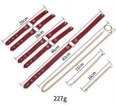 MT - Flower-shaped Gem Bonding Set - Red
