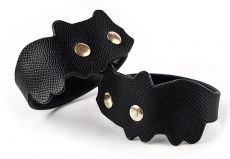 MT - Cat-shaped leather cuffs - Black