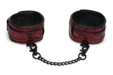 Fifty Shades of Grey - Sweet Anticipation Rose Pattern Foot Buckle - Dark Red