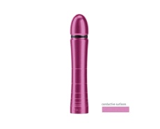 Mystim - Glossy Glen Conductive Surgical Steel Simulated Penis - Silver