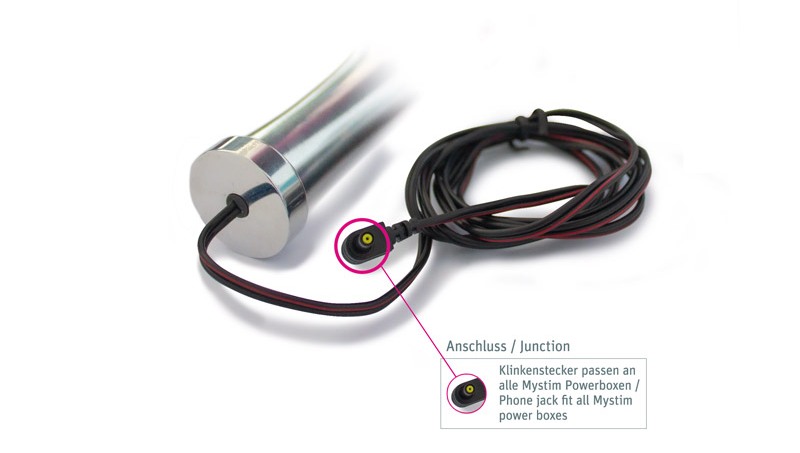 Mystim - O(H!)Thello E-Stim 假陽具 - 銀色 照片-5