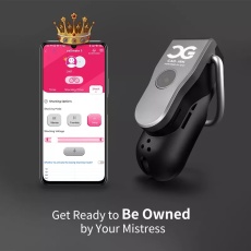 QIUI - Programmable remote control chastity device Large size - Black