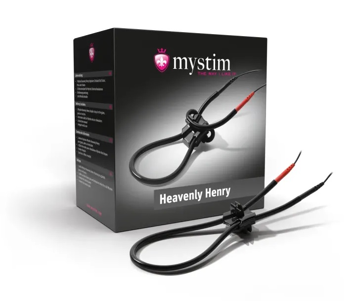 Mystim - Heavenly Henry 陰莖電擊綁帶 - 黑色 照片-4