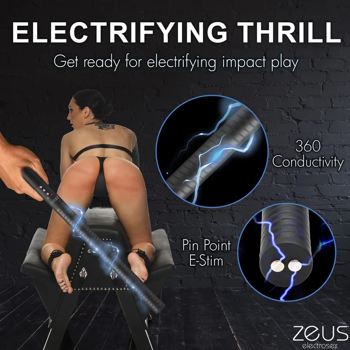 Zeus Electrosex - 電刺激短棍 - 黑色 照片-6