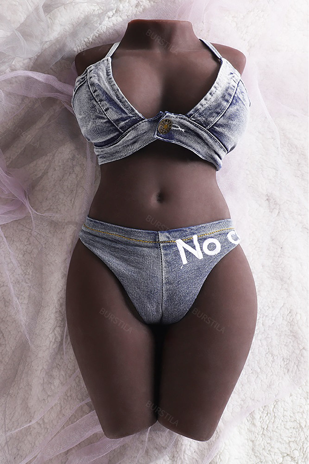 EU Sotck - 55cm/21.in Sukcing Vagina Torso Sex Doll Half Body Love Doll Torso TPE Torso Doll